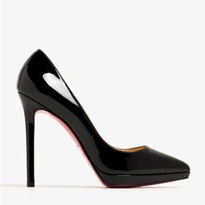 Christian Louboutin Pigalle Plato 120 - Patent Black - 37